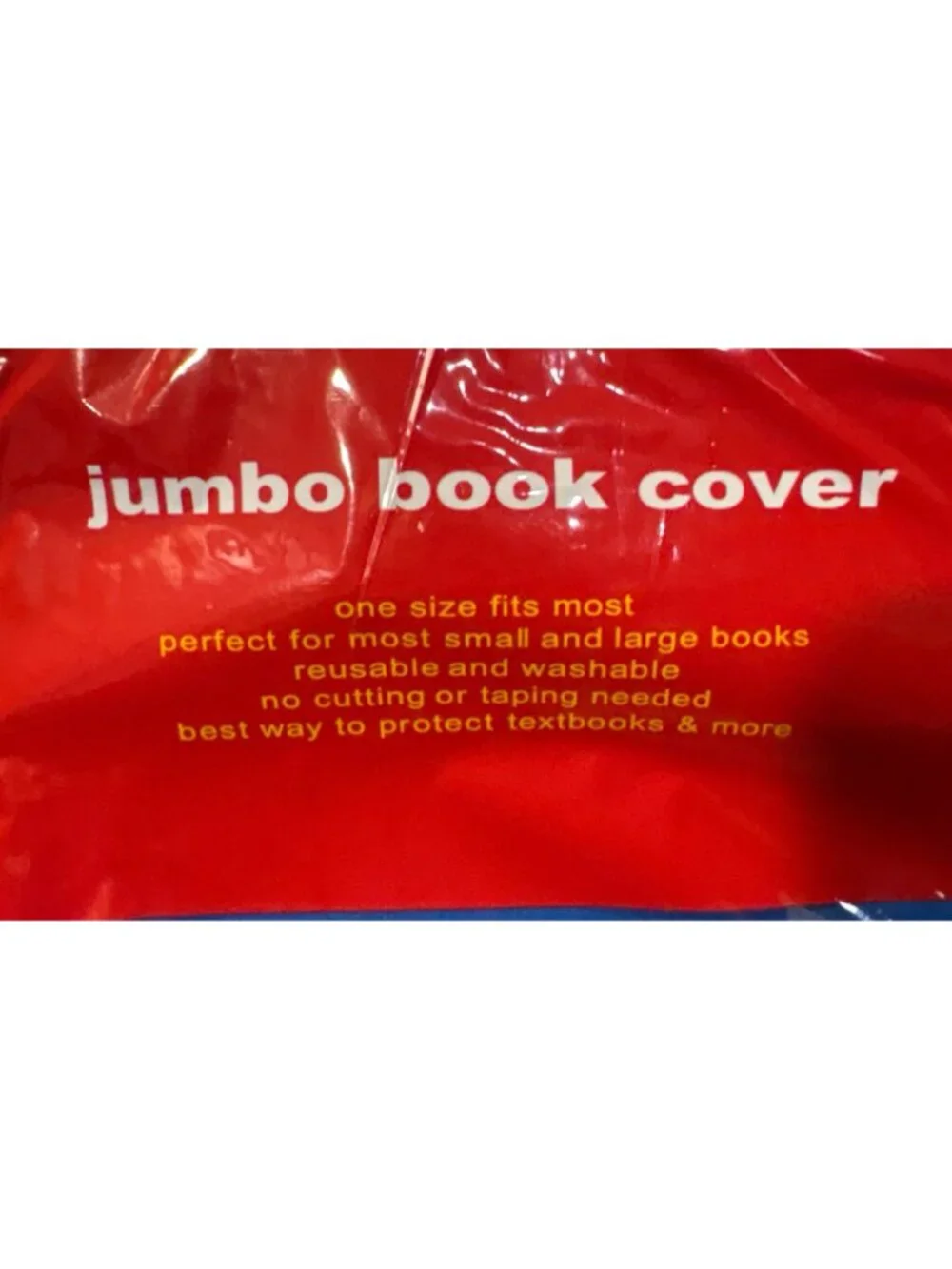 Jumbo Stretchable Book Cover Green Blue Red Boombox Print Textbooks Reusable (5)
